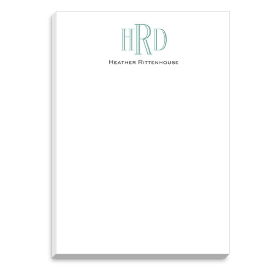 Simple Monogram and Name Notepads